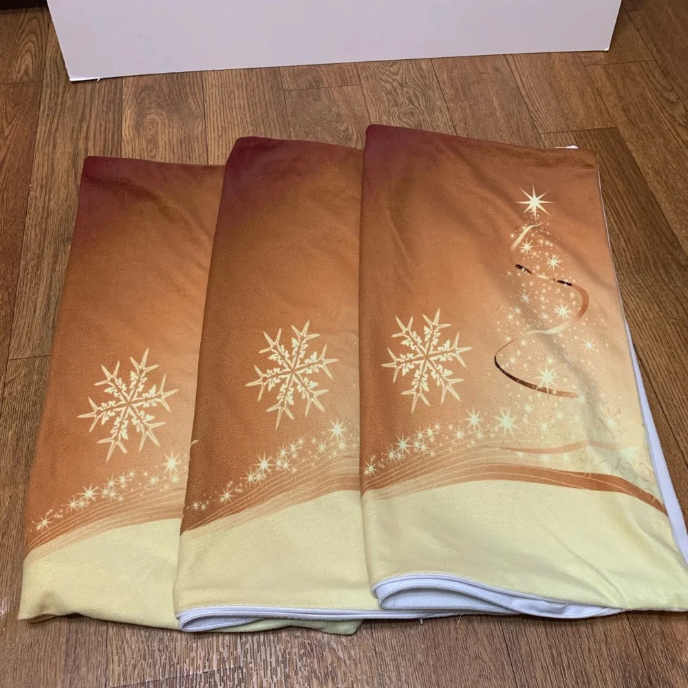 3 Christmas throw pillow covers 17”